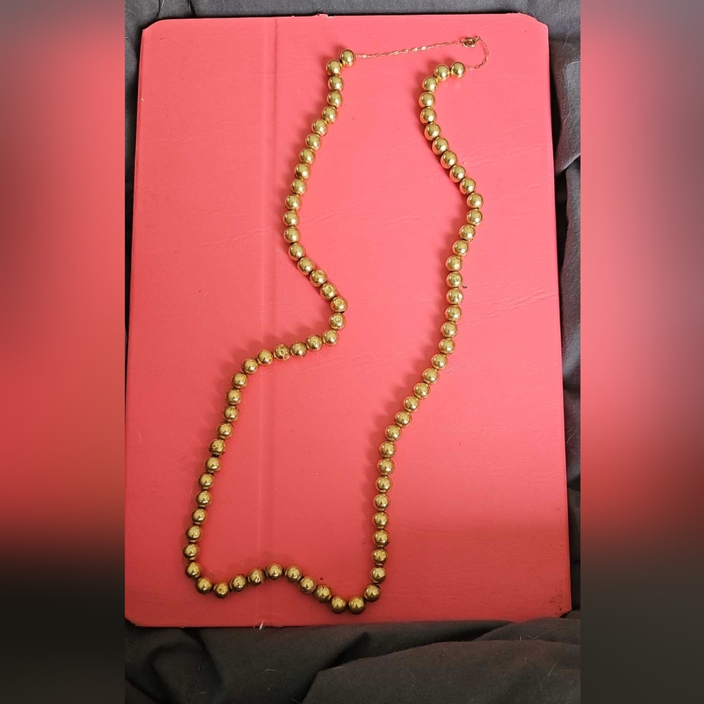 Vintage Add a Bead Necklace 14kt Gold